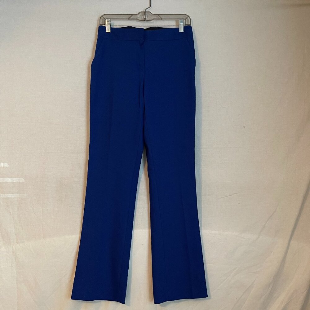 New Express Blue Boot Cut Pants Size 6 Regular Mid Rise Work Pants